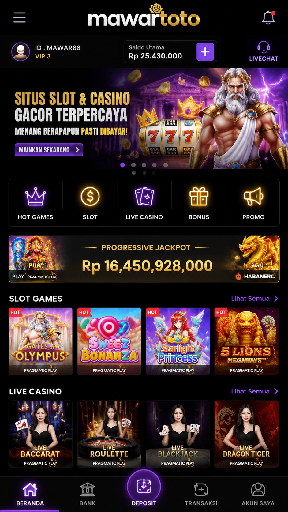 Screenshot 2 mawartoto