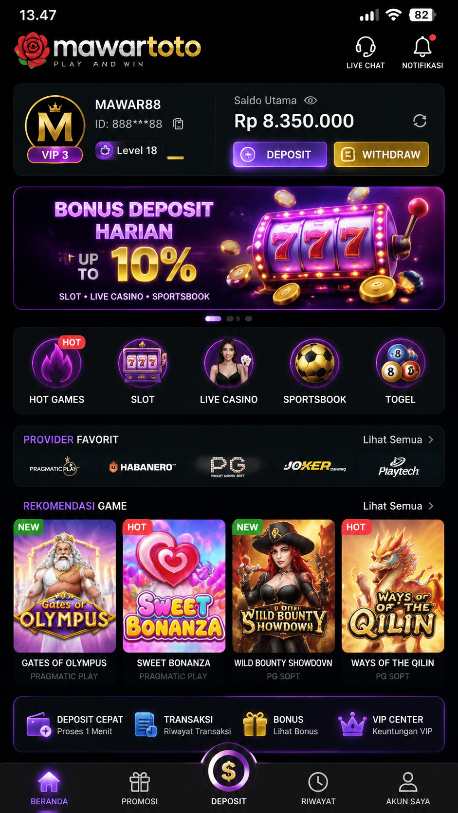 Screenshot 3 mawartoto